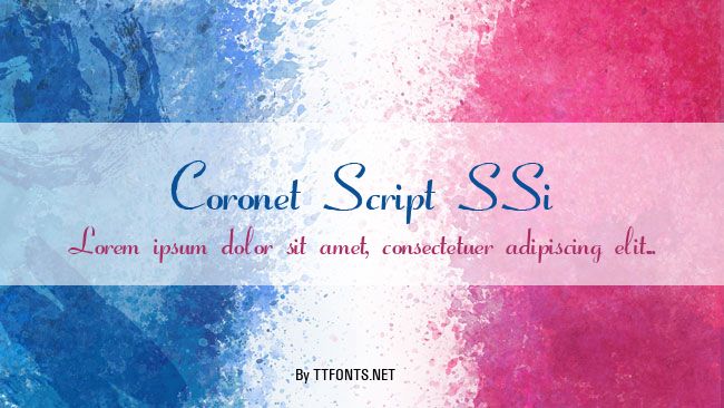 Coronet Script SSi example